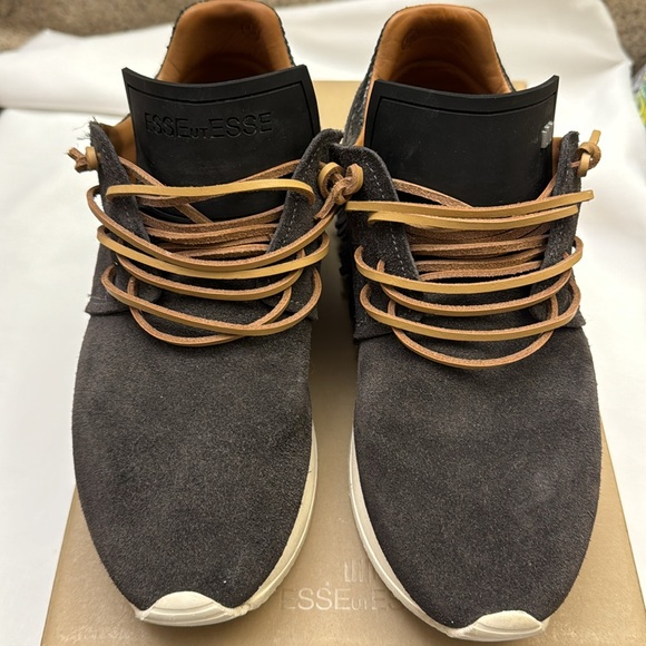 EsseUtEsse Charcoal Suede Fringe Sz 38 - Picture 2 of 9